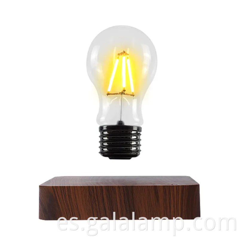 Levitando la lámpara de mesa de bombilla con tecnología inalámbrica